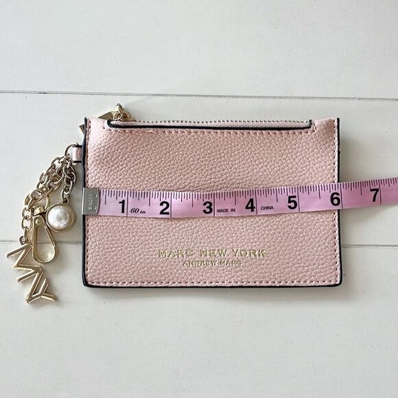 Andrew Marc New York Leather Wallet Keychain Clip - Picture 8 of 9